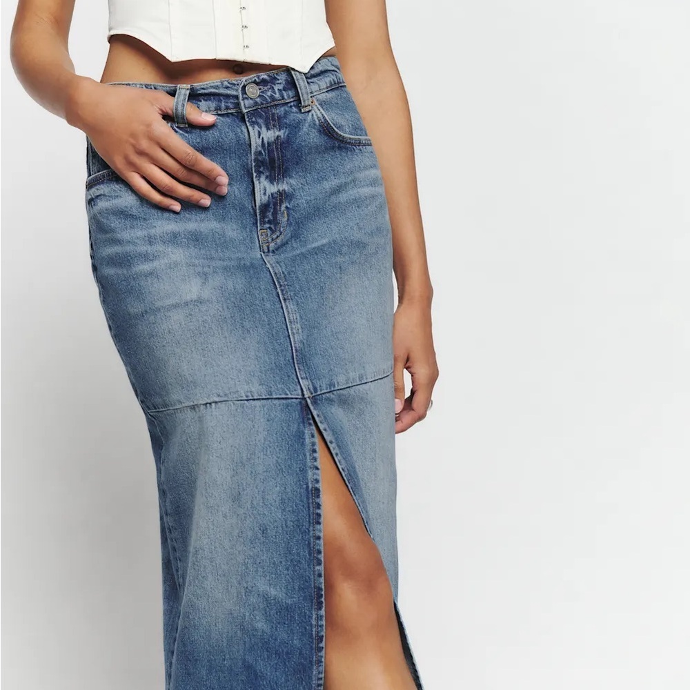 Reformation Jeans Florence Maxi Denim Skirt - Picture 5 of 5